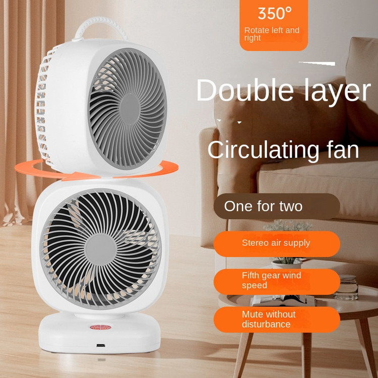 پنکه شارژی رومیزی 2فنه مدل Circulation 2Fan