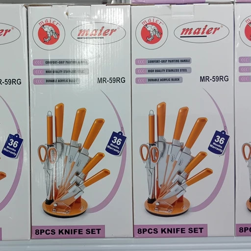 🔪سرویس چاقو مایر رنگ طلایی مدل MR-59RG