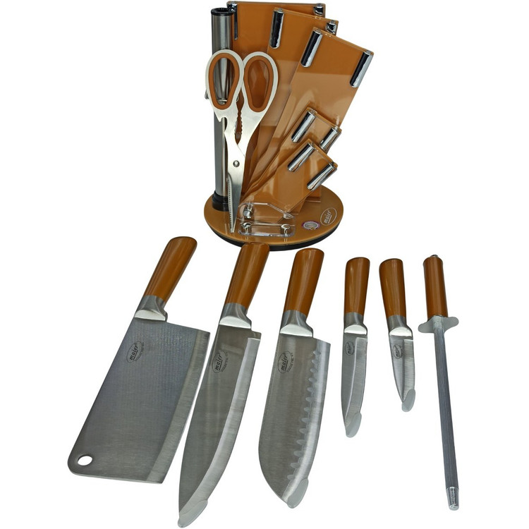 🔪سرویس چاقو مایر رنگ طلایی مدل RGMR-59