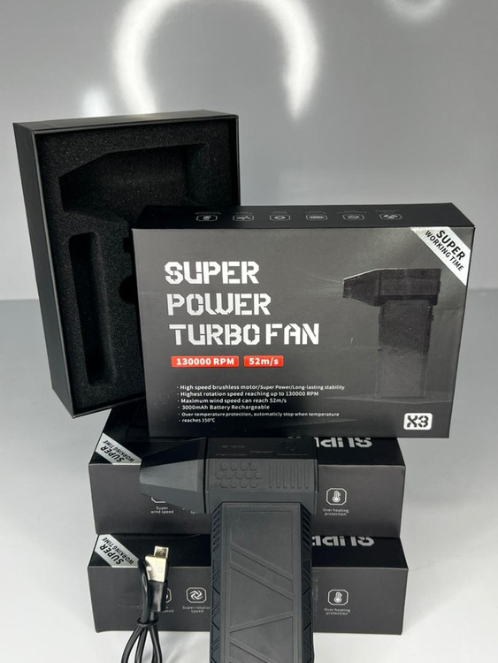 جت فن شارژی Super Power Turbo X3 | دمنده و مکنده پرقدرت (اصلی)