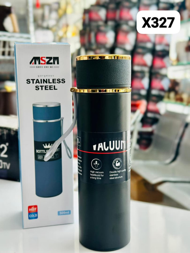 فلاسک درجه دار 500 میلی لیتری هوشمند استیل 316 با نمایشگر دما مدل X-327– (کیفیت بالاتر از 304)