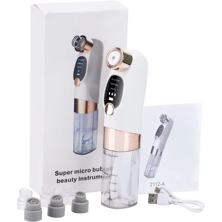 دستگاه میکروبابل پاکسازی پوست Super Micro Bubble (ورودی 5V، باتری 3.7V، توان 0.8W