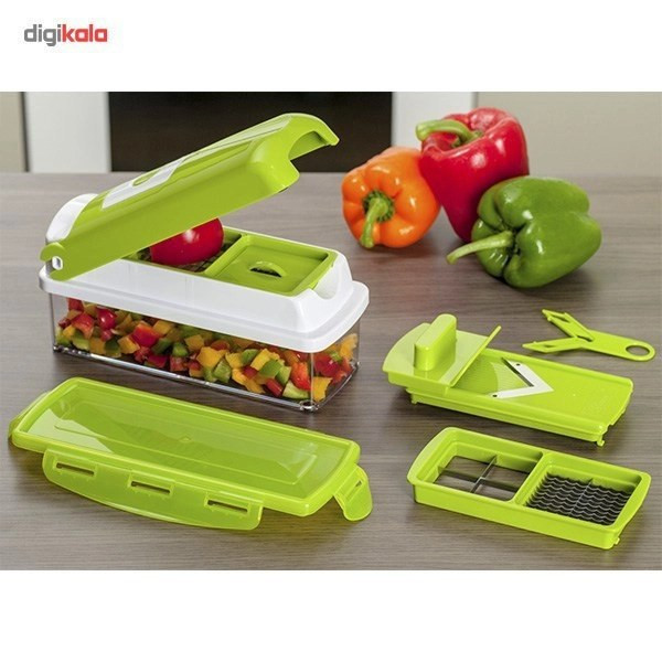 خردکن چندکاره نایسر دایسر Nicer Dicer Plus مدل 2024 ORIGINAL با ۱۰ قطعه