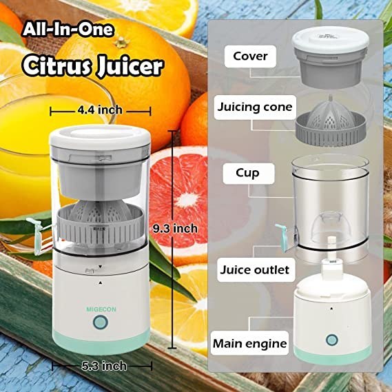 آب‌مرکبات‌گیری Citrus Juicer MDC1 — سبک، قابل شارژ و همراه
