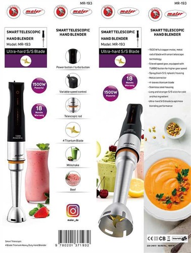 🥩 شارژمجدد گوشتکوب ۴ تیغه تیتانیوم جدید مایر مدل ۱۹۳ قیمت ۳۳۹۰🇮🇷👇